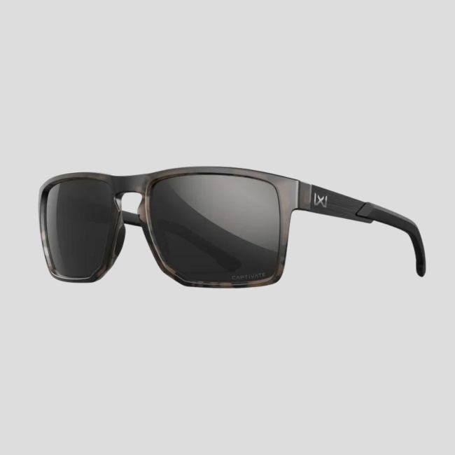 Gafas de sol Apex (lentes Captivate™ polarizadas y espejo Negro) - Marrón Manchado/Negro - Wiley X