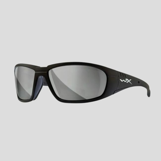 Okulary przeciwsłoneczne Boss (soczewki Siver Flash Szare) - Czarny - Wiley X