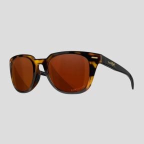 Lunettes de soleil femme Ultra (verres Captivate™ polarisés Cuivrés) - Marron Tacheté/Noir - Wiley X