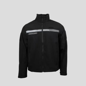Softshell Private Sicherheit mit HV-Streifen Schwarz - Safetek by GK