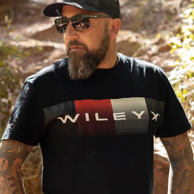 T-shirt Core Dot Pattern - Schwarz - Wiley X