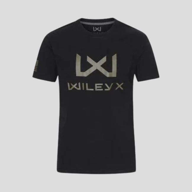 T-shirt Canyon mit Brustlogo Salbeigrün - Schwarz - Wiley X