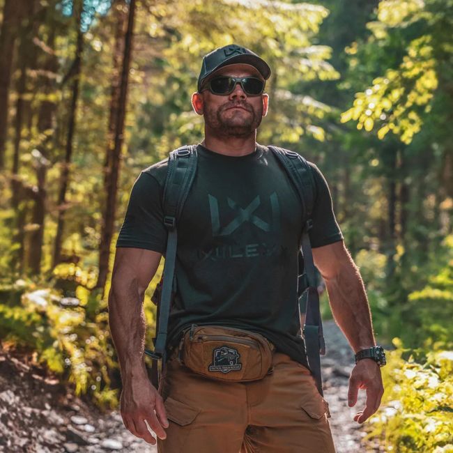 T-shirt Canyon com logótipo no peito Preto - Verde Olive - Wiley X