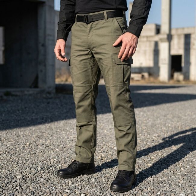 Pantaloni mimetici M64 in raso - Kaki - CityGuard