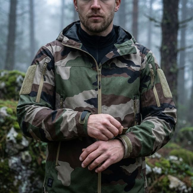 Chaqueta Hardshell con capucha T.O.R.D. LW Camo CE - Outrider