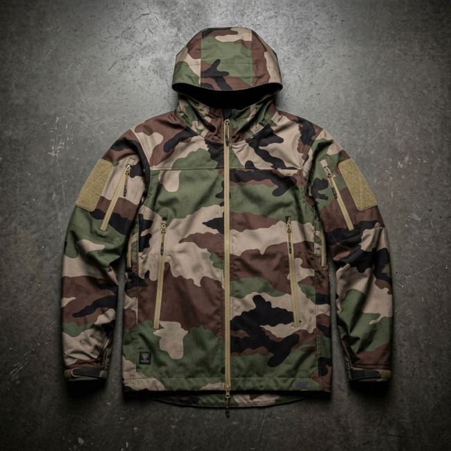 Hardshell jack met capuchon T.O.R.D. LW Camo CE - Outrider