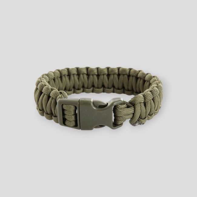 Bransoletka paracord 22 mm - Khaki - Ares