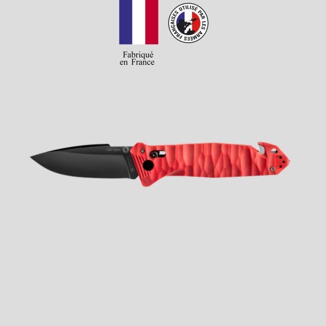 Nóż C.A.C.® s200 gładki rękojeść g10 toksyfikowana - Czerwony - TB Outdoor