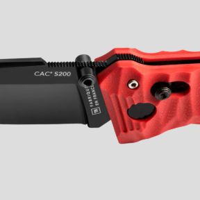 Faca C.A.C.® s200 lisa cabo g10 toxificado - Vermelho - TB Outdoor