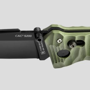 Cuchillo C.A.C.® s200 liso mango g10 toxificado - Kaki - TB Outdoor