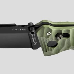 Cuchillo C.A.C.® s200 liso mango g10 toxificado - Kaki - TB Outdoor