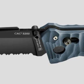 Couteau C.A.C.® s200 serration manche g10 toxifié - Ardoise - TB Outdoor