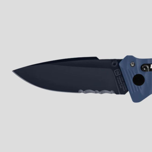 Nóż C.A.C.® s200 edycja niebieska (niebieska głownia) zestaw techniczny + etui + widelec z okrągłym końcem - TB Outdoor