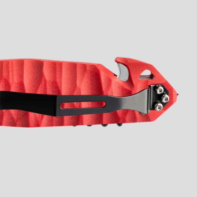 Cuchillo C.A.C.® serration mango toxificado pa6 - Rojo - TB Outdoor