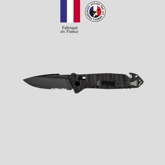 Nóż C.A.C.® serration rękojeść toxifie pa6 - Czarny - TB Outdoor