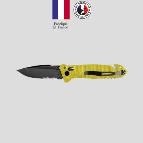 Messer C.A.C.® Wellenschliff toxifizierter PA6-Griff - Gelb - TB Outdoor
