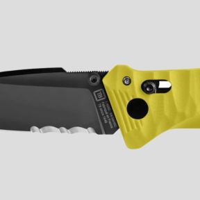 Messer C.A.C.® Wellenschliff toxifizierter PA6-Griff - Gelb - TB Outdoor