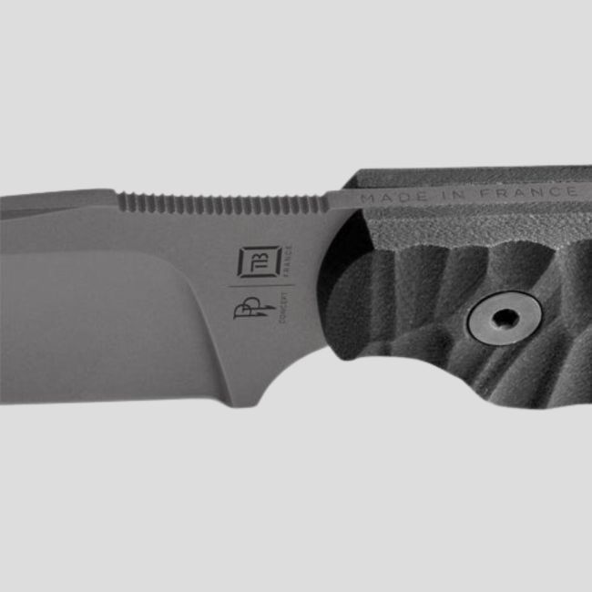 Nóż Commandeur g10 + etui kydex - Czarny toxifié - TB Outdoor