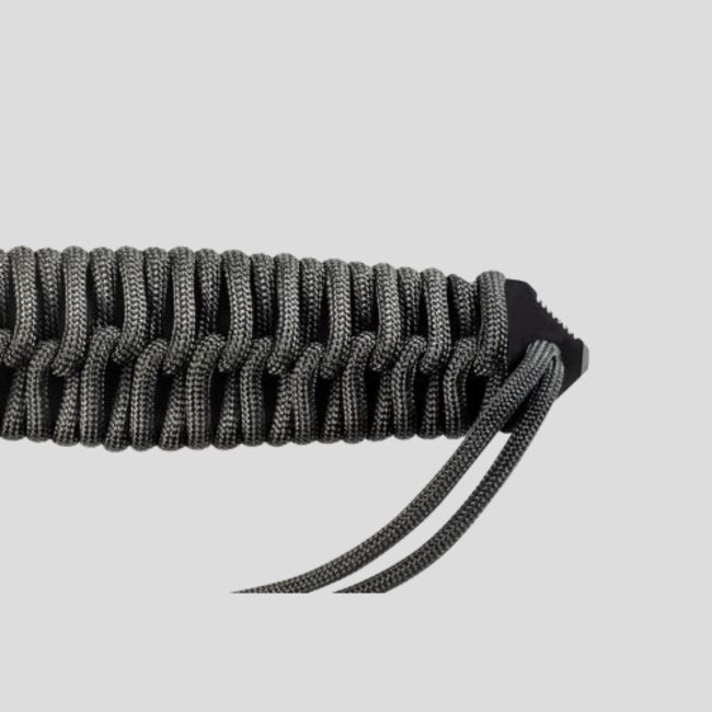 Couteau Le Maraudeur paracord 550 (lame lisse) + etui kydex sans attache molle - Noir - TB Outdoor