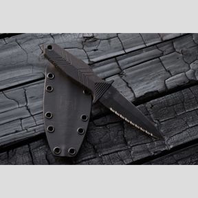 Schutzmesser + Kydex-Scheide ohne Molle-Befestigung - Schwarz - TB Outdoor