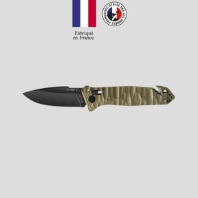 Couteau de poche C.A.C.® (lame lisse) - Vert Olive - TB Outdoor