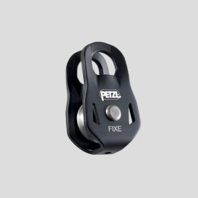 Compacte en veelzijdige katrol Fixe met vaste flensplaten - Petzl
