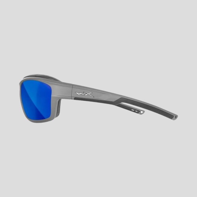 Lunettes de soleil Ozone (verres Captivate™ polarisés et miroirs Bleus) - Gris/Noir - Wiley X