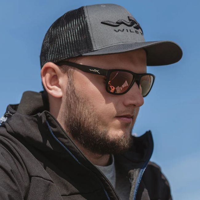 Lunettes de soleil Ovation (verres Captivate™ polarisés et miroirs Roses/Dorés) - Noir - Wiley X