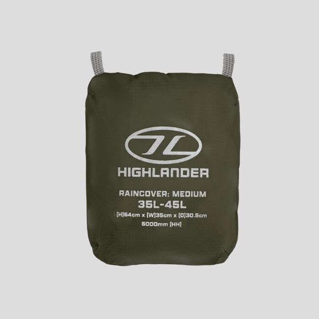 Wasserdichte Rucksackabdeckung Ducks 35 bis 45L - Ranger Green - Highlander