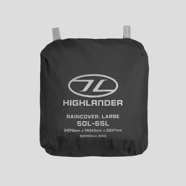 Couvre-sac étanche Ducks 50 à 65L - Noir - Highlander