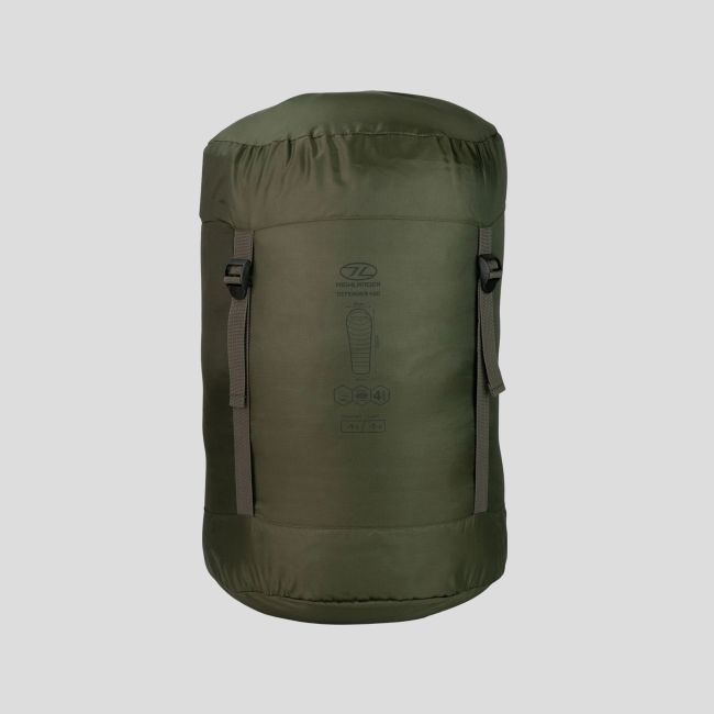Mumien-Schlafsack Defender 450 (-7 bis -1°C und +) - Olivgrün - Highlander