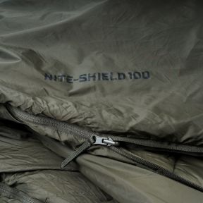 Mumien-Schlafsack Nite Shield 100 (10 bis 14°C und +) - Olivgrün - Highlander