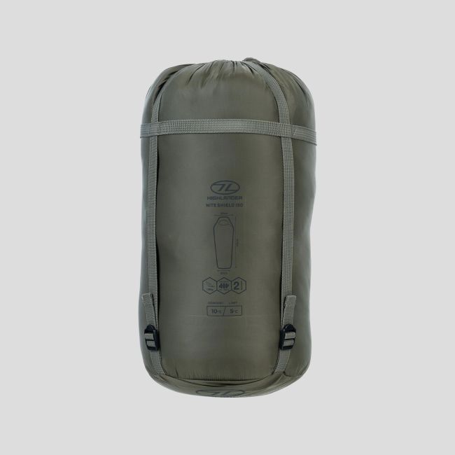 Saco de dormir múmia Nite Shield 150 (5 a 10°C e +) - Verde Oliva - Highlander Forces