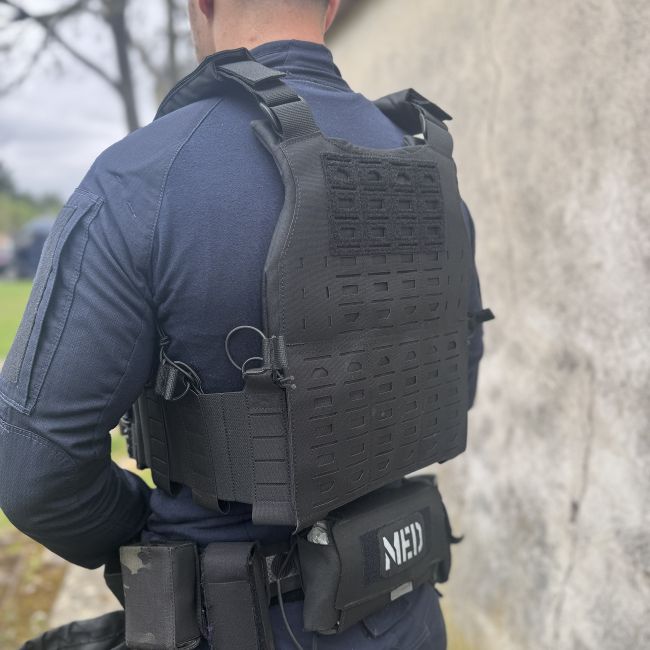 Portapiastre balistiche Fighter - Nero - Trix Tactical