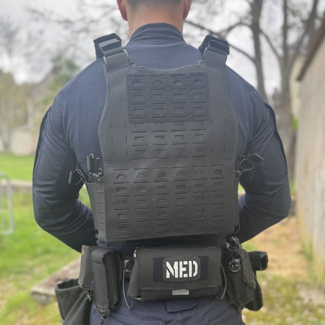 Porte-plaque balistique Fighter - Noir - Trix Tactical