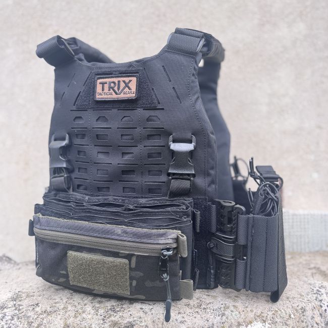 Ballistischer Plattenträger Fighter - Schwarz - Trix Tactical