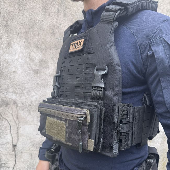 Portapiastre balistiche Fighter - Nero - Trix Tactical