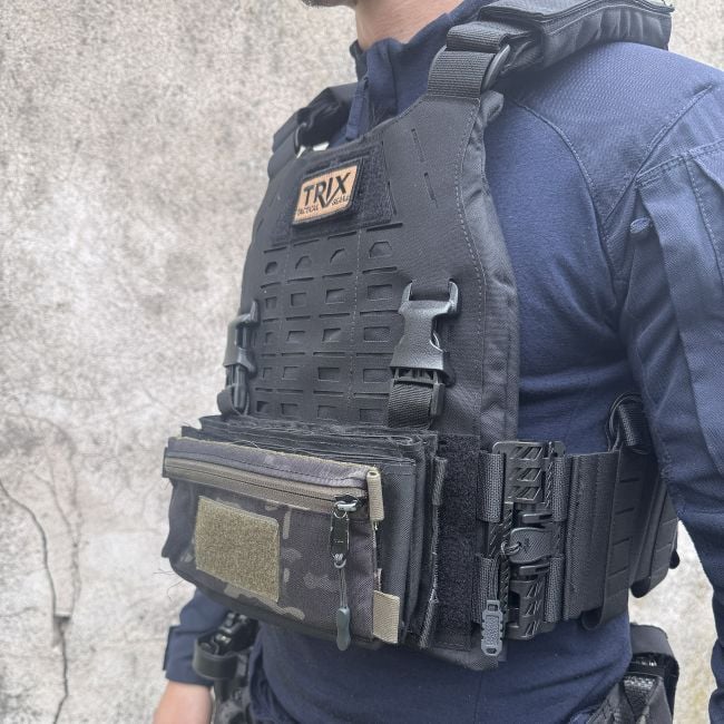 Porte-plaque balistique Fighter - Noir - Trix Tactical