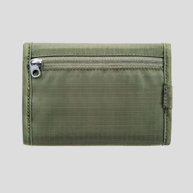 Cartera con solapa de velcro RFID block - Oliva - Tatonka