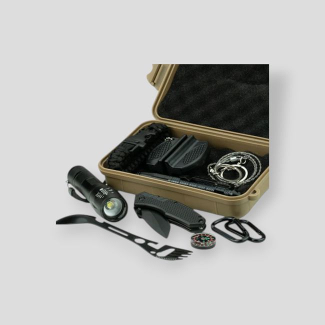 Kit de survie avec caisse étanche - Highlander Outdoor