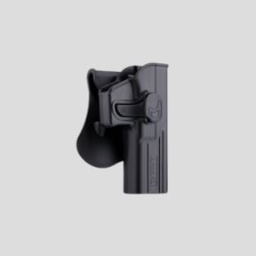 Fondina rigida in polimero AM-MPG2 per S&W M&P9 - Nero - Amomax