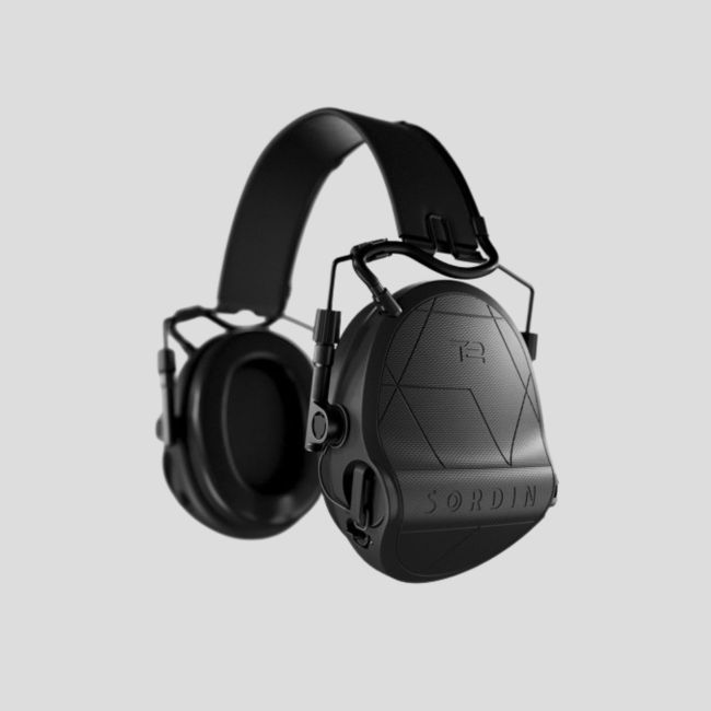 Gehörschutz-Headset mit schwarzem Leder-Kopfbügel Suprême T2 (SNR: 29dB) - Schwarz - MSA Sordin