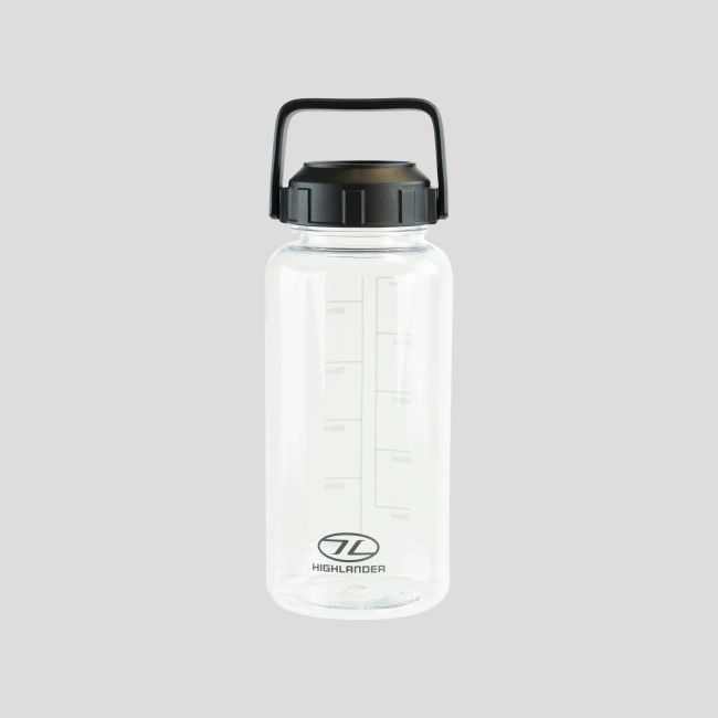 Trinkflasche Njord 1L aus Tritan - Transparent - Highlander Outdoor