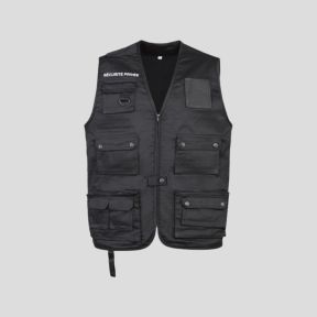 Chaleco Reporter Seguridad - Negro - CityGuard