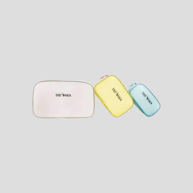 Sac de rangement (3 pcs) - Blanc Jaune Bleu - 2L+4L+8L - Tatonka