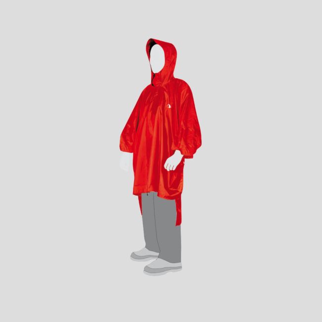 Poncho de chuva M/L - Vermelho - Tatonka