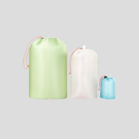 Saco de arrumação (3 pcs) - Verde Branco Azul - 0,5L+5L+10L - Tatonka