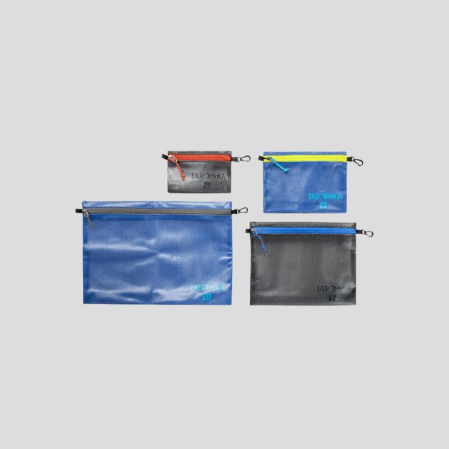 Set van 4 opbergzakjes - Blauw/Zwart - Tatonka
