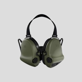 Protetor auditivo com arco de nuca em tecido preto e anéis de gel Suprême X2 (SNR : 29dB) - Verde-Oliva - MSA Sordin