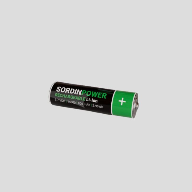 Akumulator ładowalny (14 500 Li-ion, 3,7 V, 800 mAh) do nauszników przeciwhałasowych Suprême T2/X2 BT - MSA Sordin